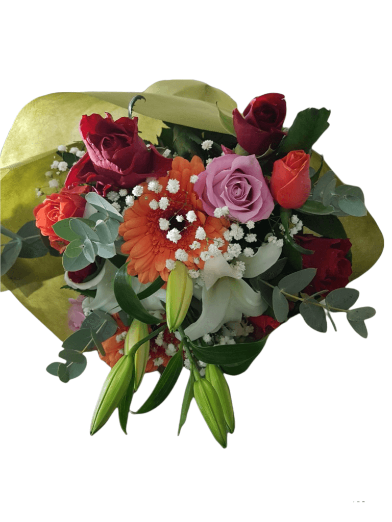 Μπουκέτο εποχής με διάφορα λουλούδια